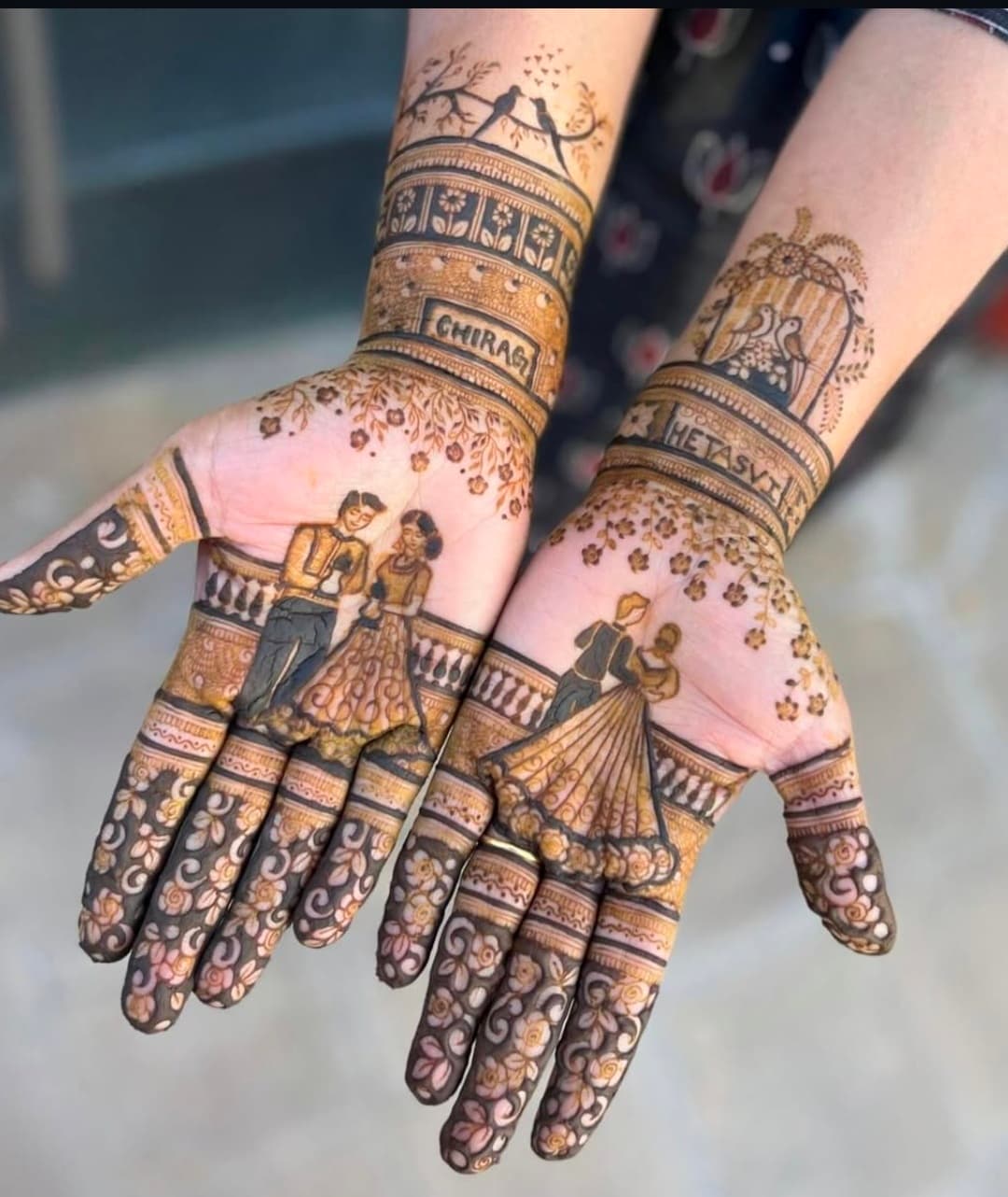 Engagement Mehndi Design 1
